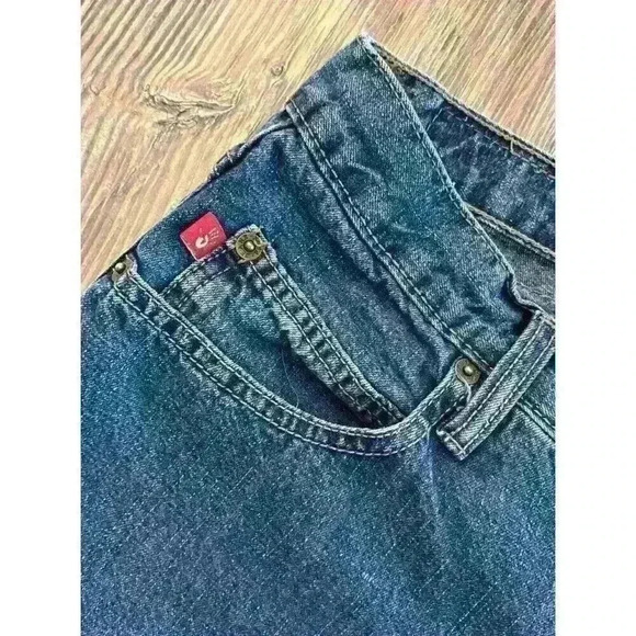 Vtg Y2K Mudd Jeans Womens Juniors Size 11 Dark Wash Mid-Rise Bootcut *Read* - Picture 10 of 16